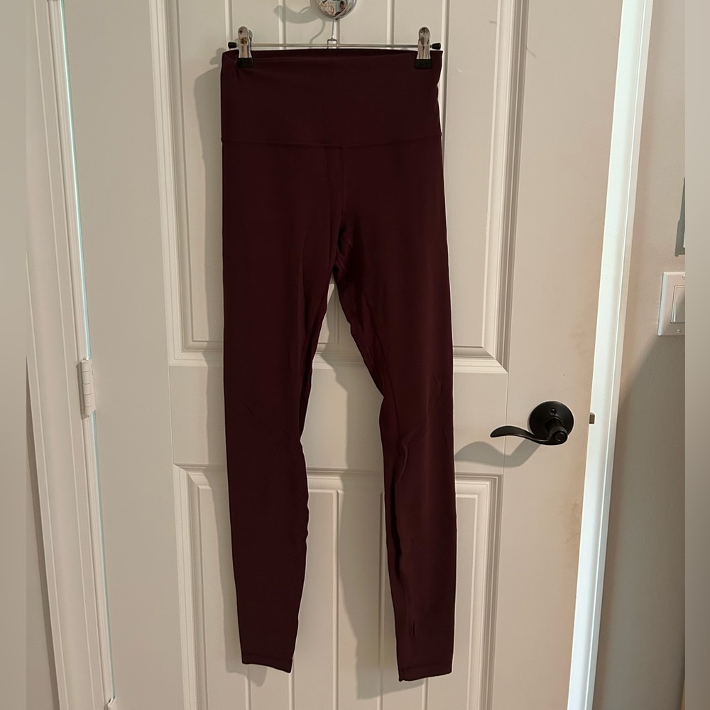 Lululemon Maroon Align Leggings 31” Size 6